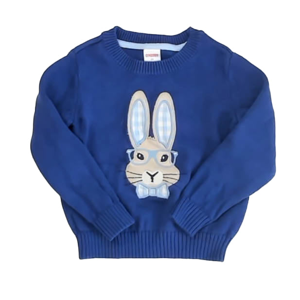 Gymboree Boys Blue Bunny Sweater Size: 2T Blue Bunny