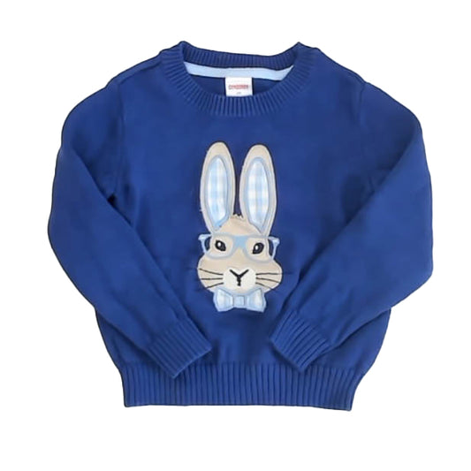 Gymboree Boys Blue Bunny Sweater Size: 2T Blue Bunny