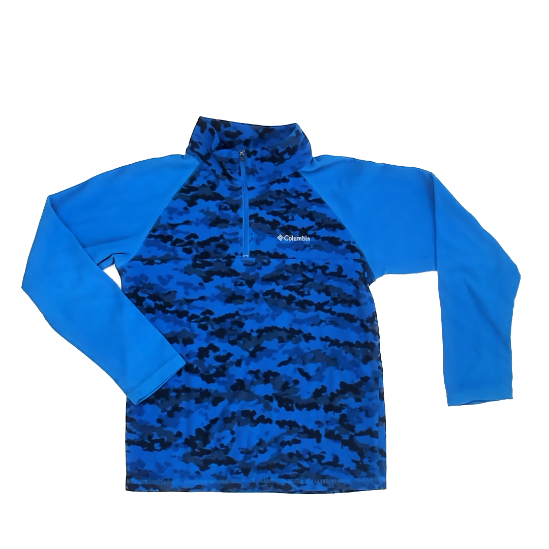 Columbia Boys Blue Camo Fleece Size: M (10-12 Years) Blue Camo