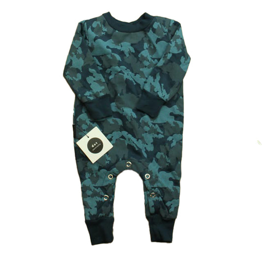 Dot Australia Boys Blue Camo Long Sleeve Outfit Size: 6-9 Months