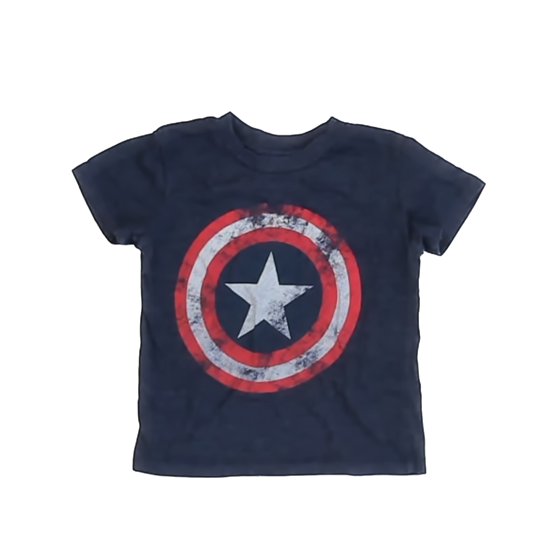 Marvel Boys Blue | Captain America T-Shirt Size: 2T Blue | Captain America