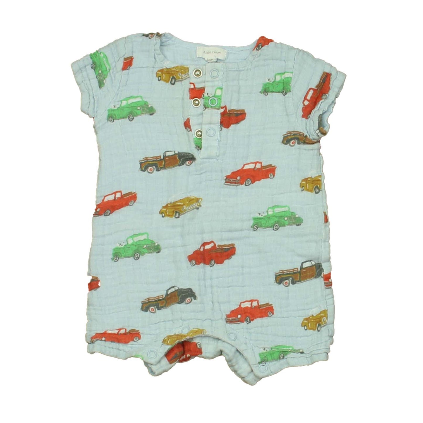 Angel Dear Boys Blue Cars Romper Size: 3-6 Months Blue Cars