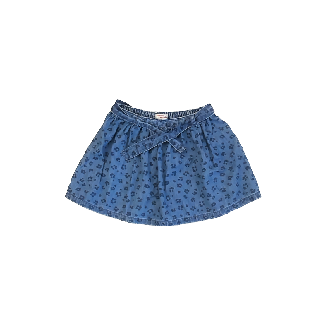 DP...am Girls Blue Chambray Skirt Size: 5T Blue Chambray
