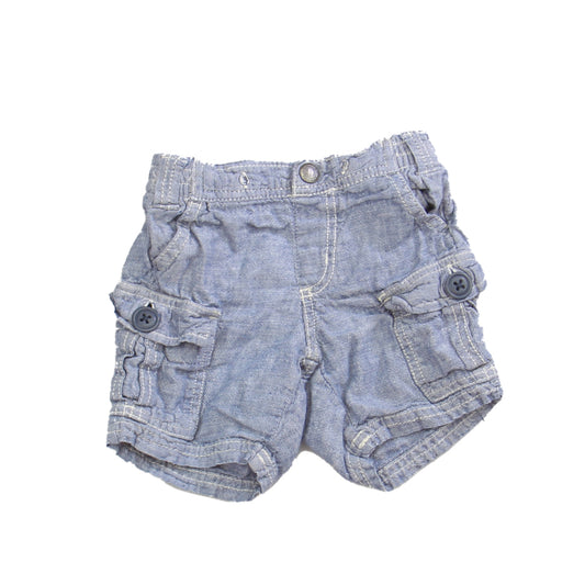 Tea Boys Blue | Chambray Shorts Size: 6-12 Months