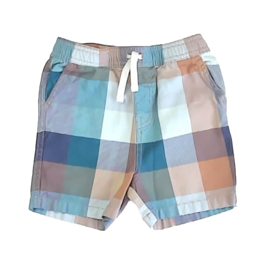 Tea Collection Boys Blue Check Shorts Size: 4T Blue Check