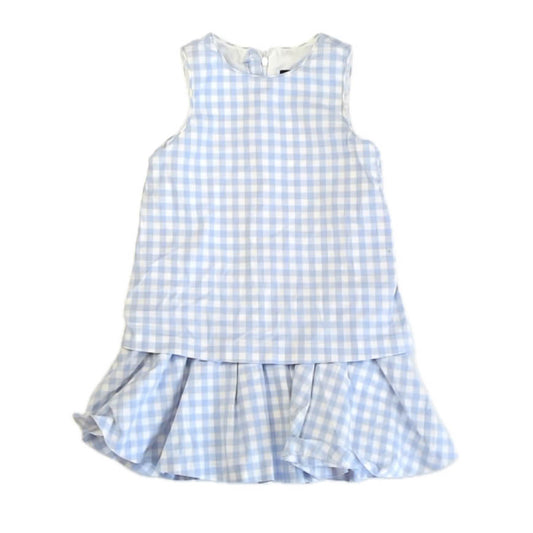 Victoria Beckham for Girls Blue Check Dress Size: 4-5T Blue Check