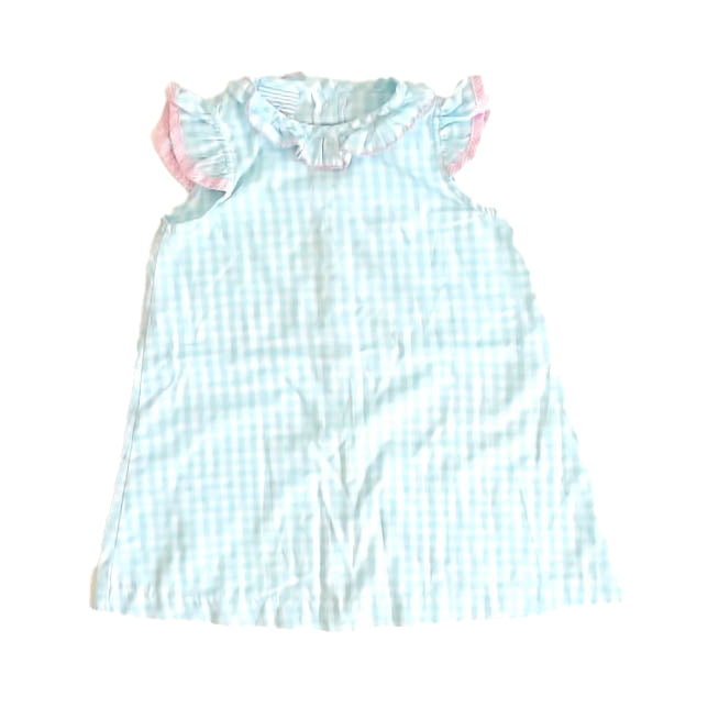 Southern Sunshine Girls Blue Check Dress Size: 2T Blue Check