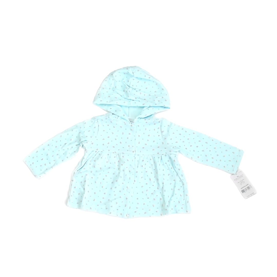 Carter''s Girls Blue | Cherries Long Sleeve Shirt Size: 9 Months Blue | Cherries