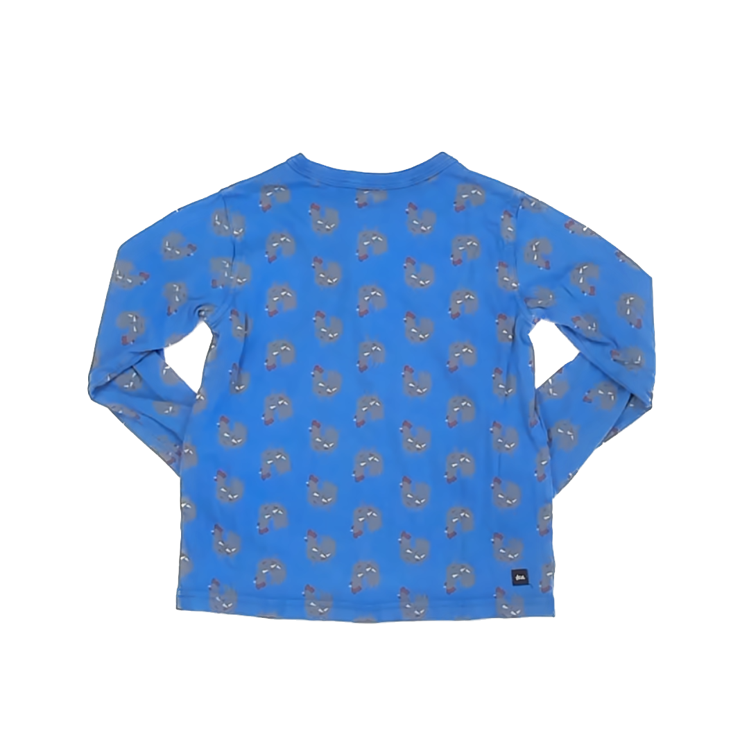 Tea Collection Boys Blue | Chicken Long Sleeve Tops Size: 6 Years Blue | Chicken