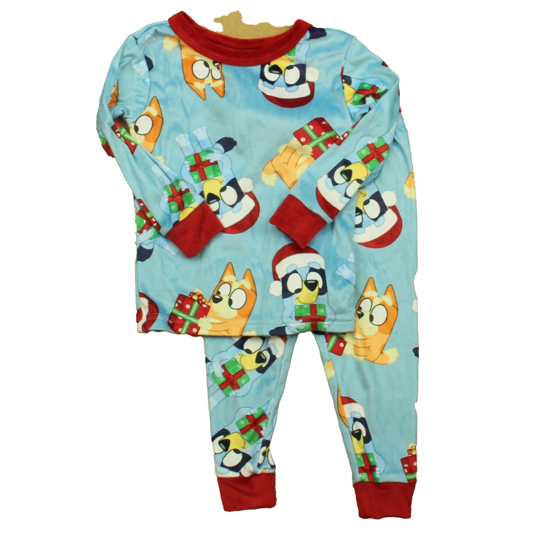 Bluey Boys Blue Christmas 2-piece Pajamas Size: 2T Blue Christmas