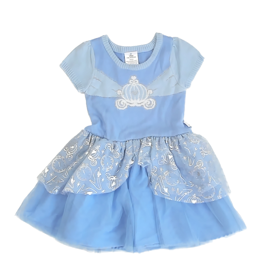 Disney Girls Blue Cinderella Dress Size: 4T Blue Cinderella