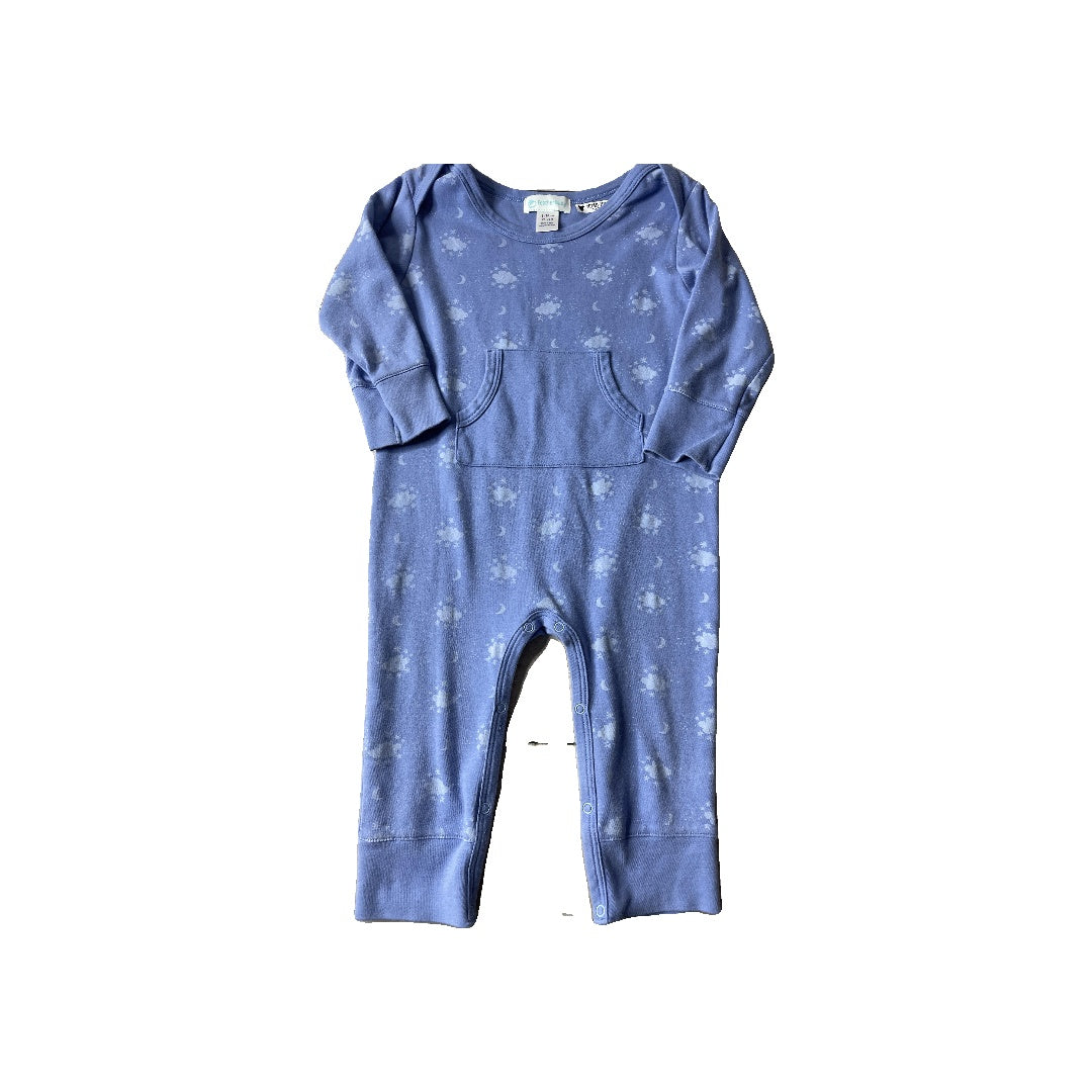 Feather Baby Boys Blue | Clouds Long Sleeve Outfit Size: 18-24 months Blue | Clouds