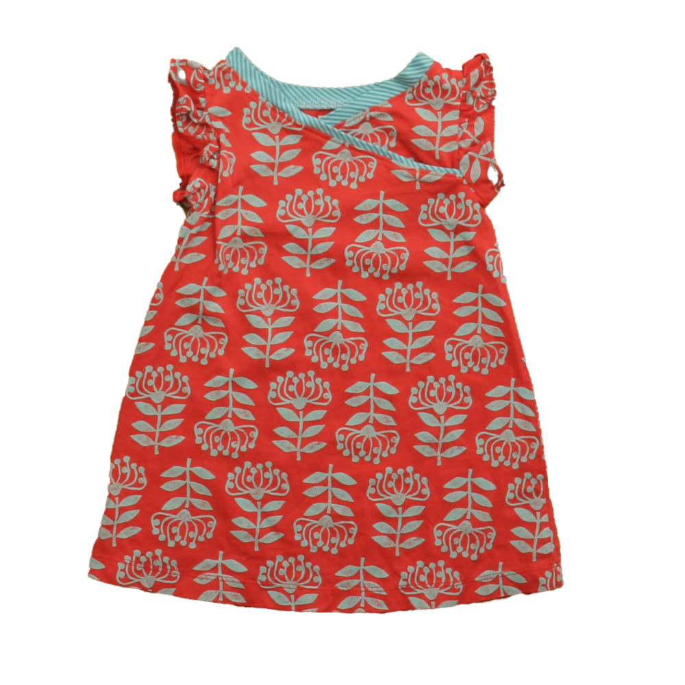 Tea Girls Blue | Coral Dress Size: 12-18 Months Blue | Coral