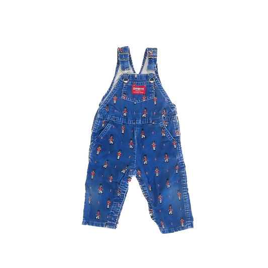Osh Kosh Boys Blue Corduroy Soldiers Overall Shorts Size: 12 Months Blue Corduroy Soldiers