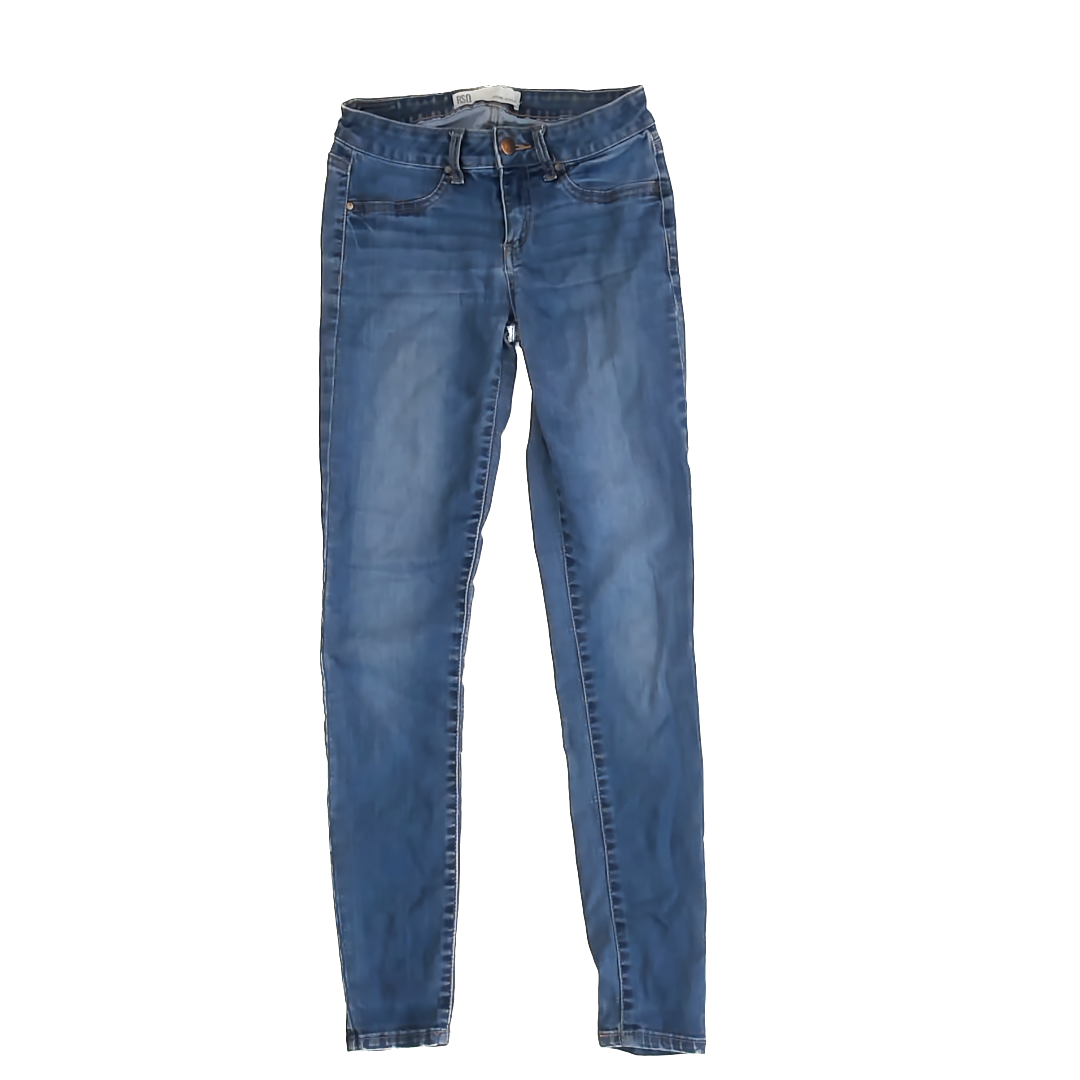 RSQ Girls Blue Denim Jeans Size: 0 Blue Denim