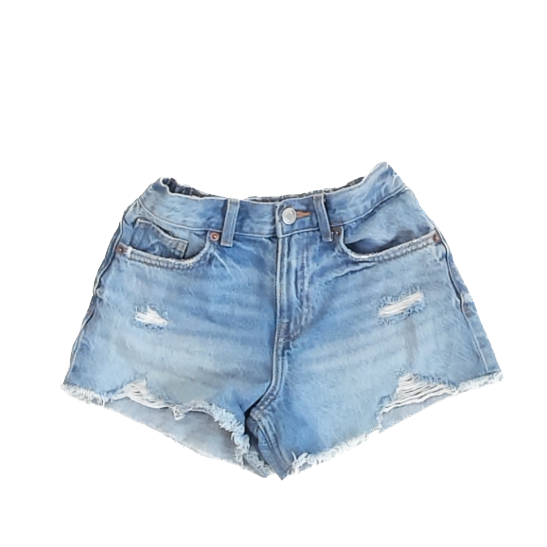 Zara Girls Blue Denim Jean Shorts Size: 9-10 Years Blue Denim