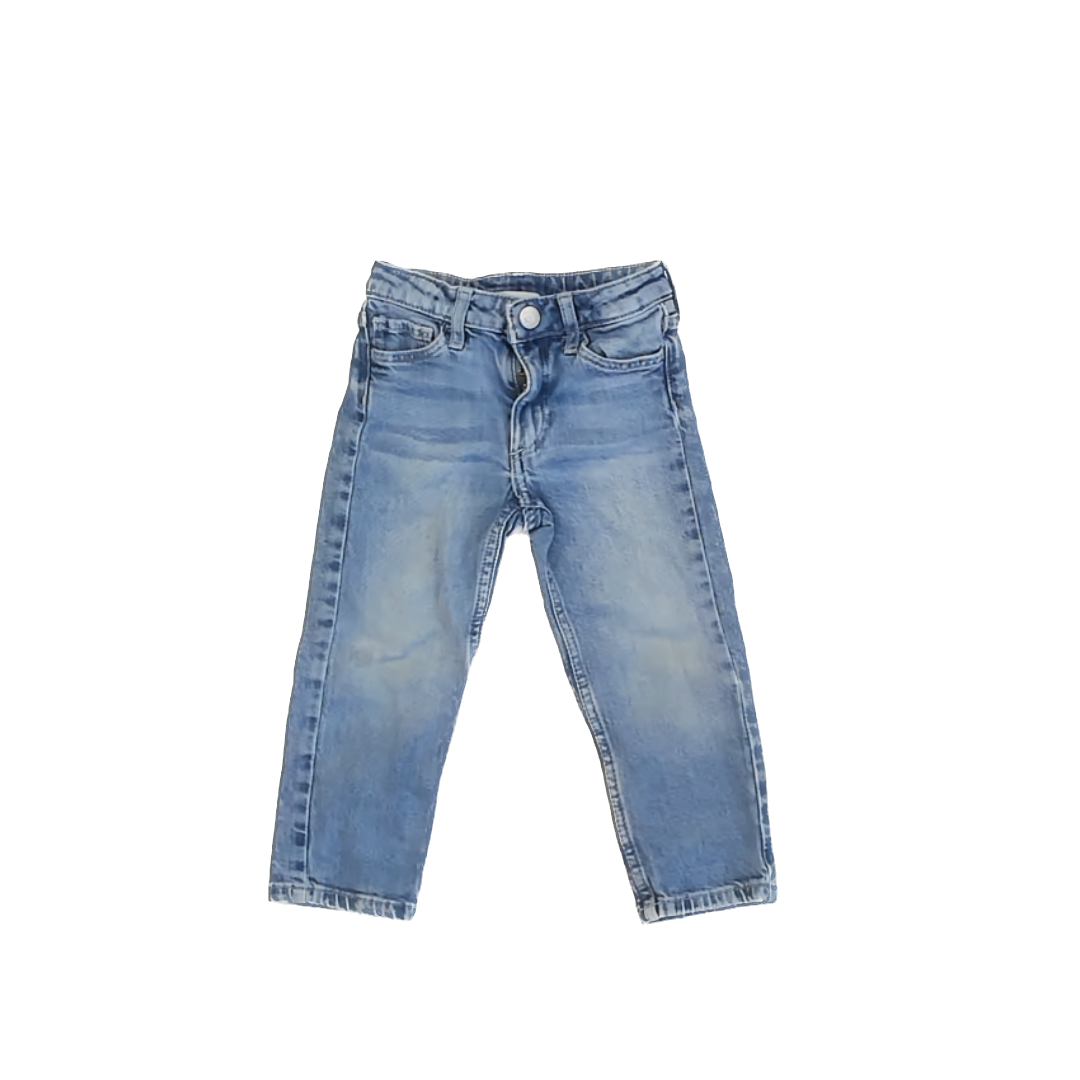 H&M Girls Blue Denim Jeans Size: 2T Blue Denim