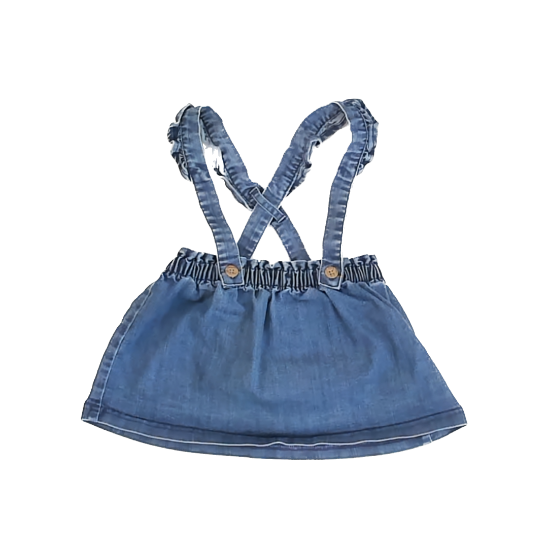 Carter's Girls Blue Denim Skirt Size: 24 Months Blue Denim