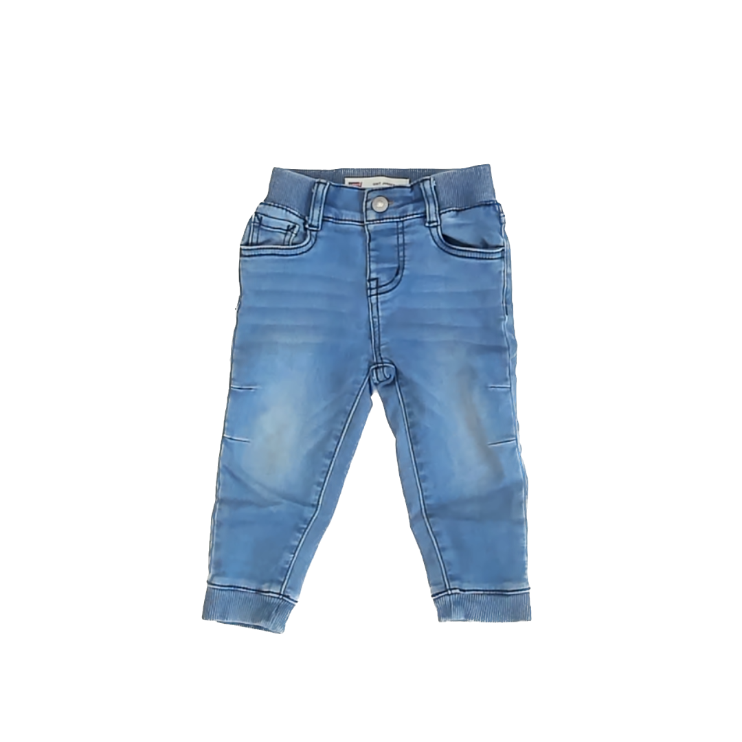 Levi's Boys Blue Denim Jeggings Size: 18 Months Blue Denim