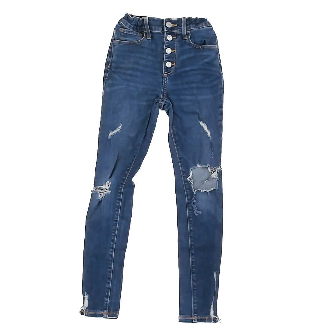 Old Navy Girls Blue Denim Jeans Size: 10 Blue Denim