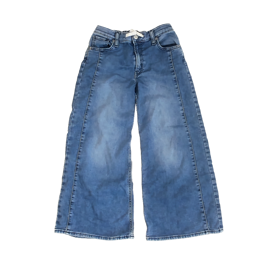 Gap Girls Blue Denim Jeggings Size: L Blue Denim