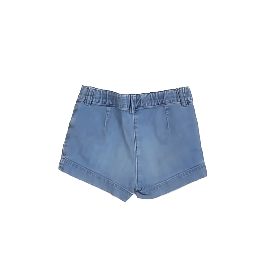 Il Gufo Girls Blue Denim Jean Shorts Size: 4T Blue Denim