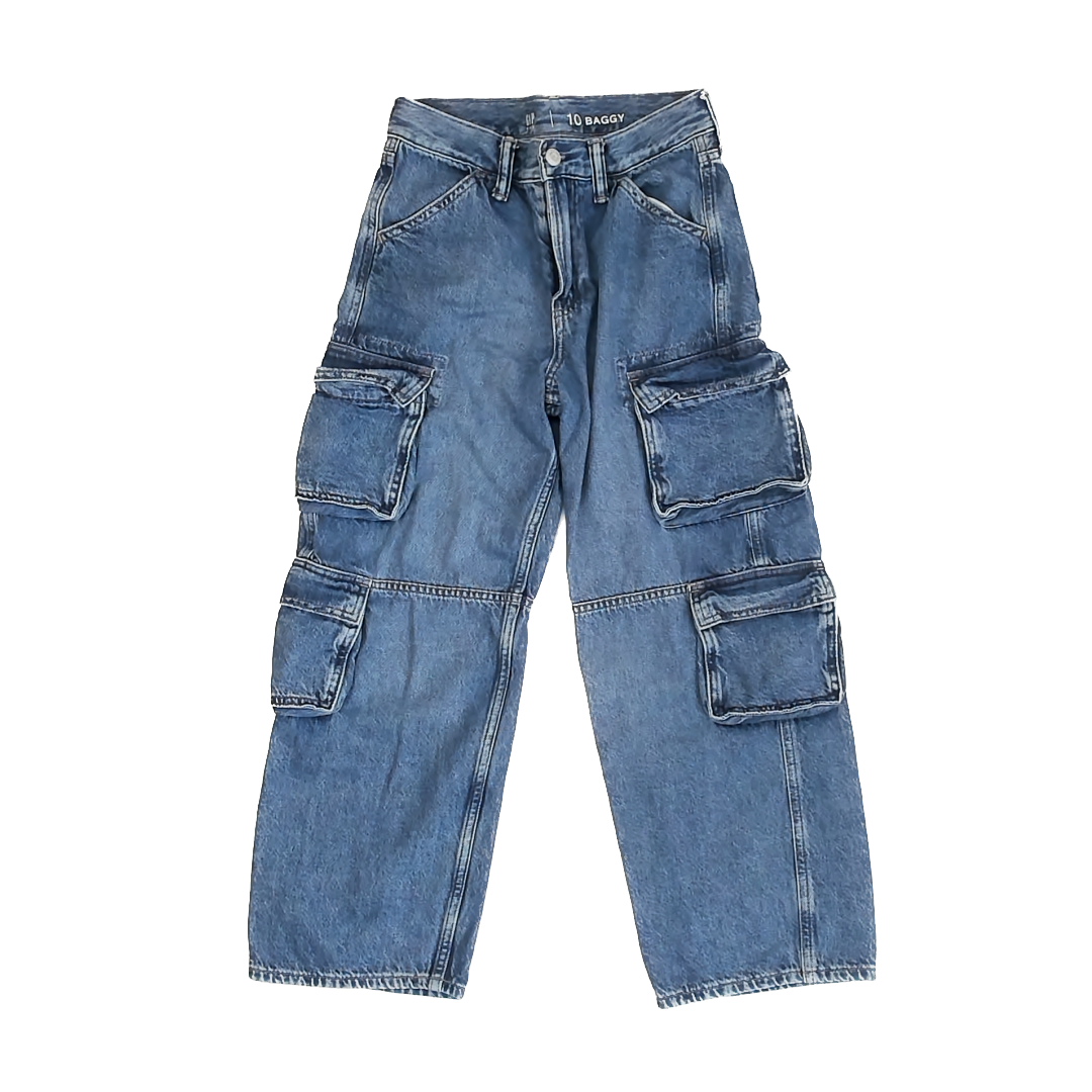 Gap Girls Blue Denim Jeans Size: 10 Blue Denim