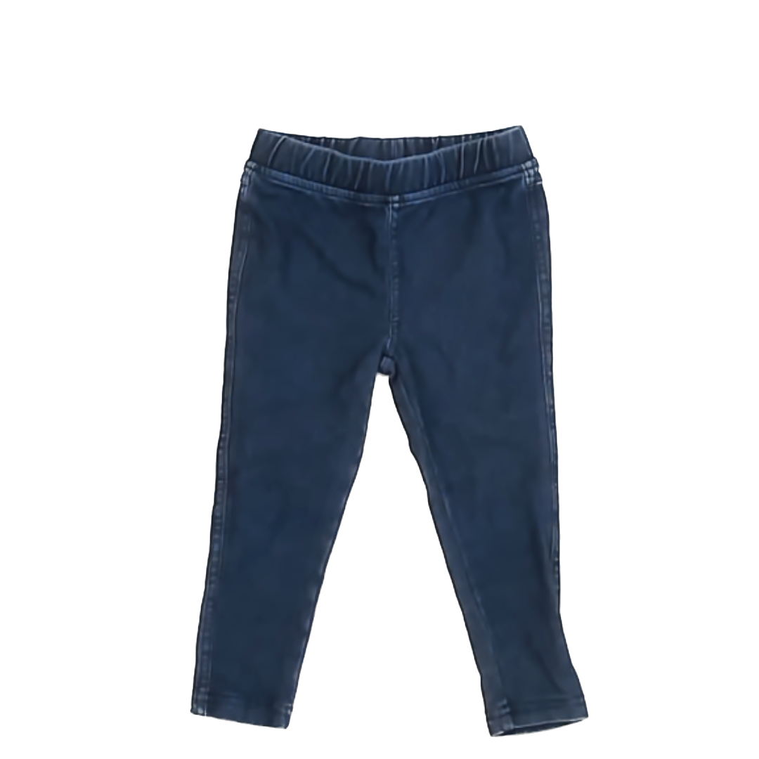 Tea Collection Girls Blue Denim Jeggings Size: 12-18 Months Blue Denim