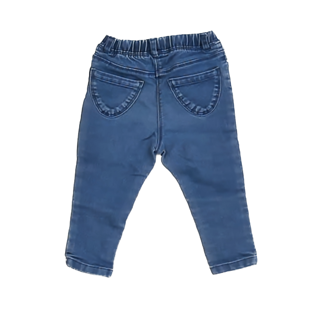 Du Pareil Girls Blue Denim Jeggings Size: 18 Months Blue Denim
