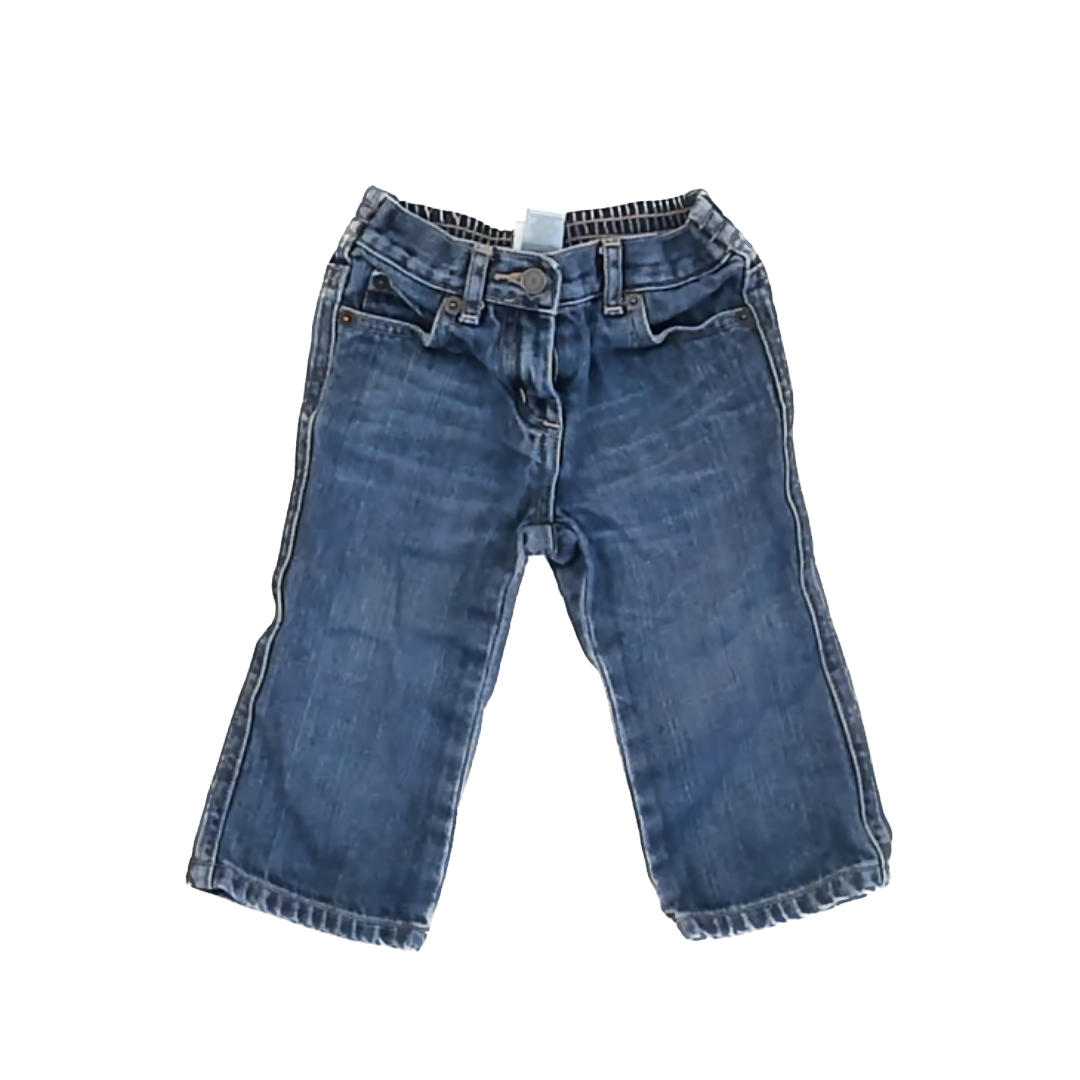 Janie and Jack Girls Blue Denim Jeans Size: 12-18 Months Blue Denim