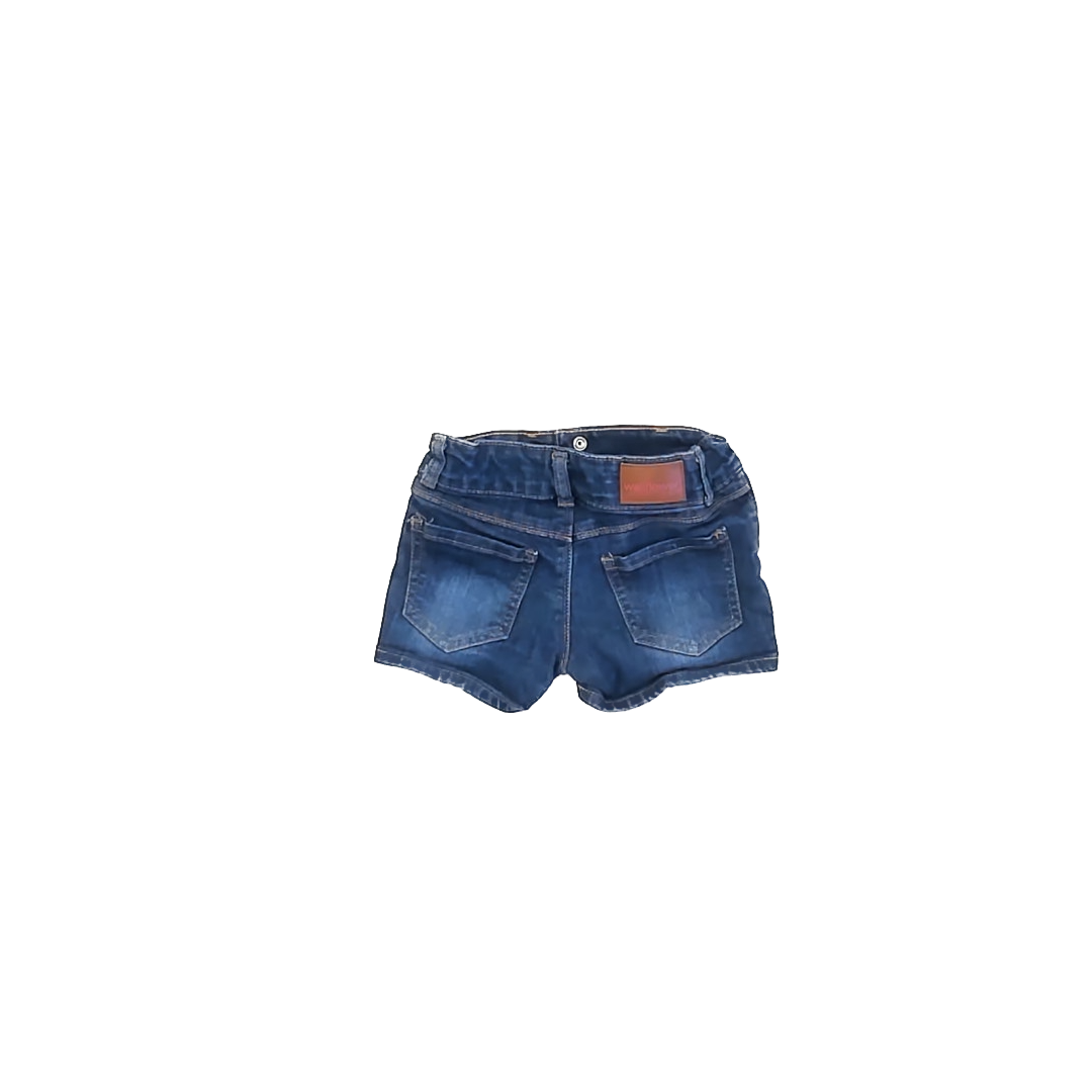 Wallflower Girl Girls Blue Denim Jean Shorts Size: 5T Blue Denim