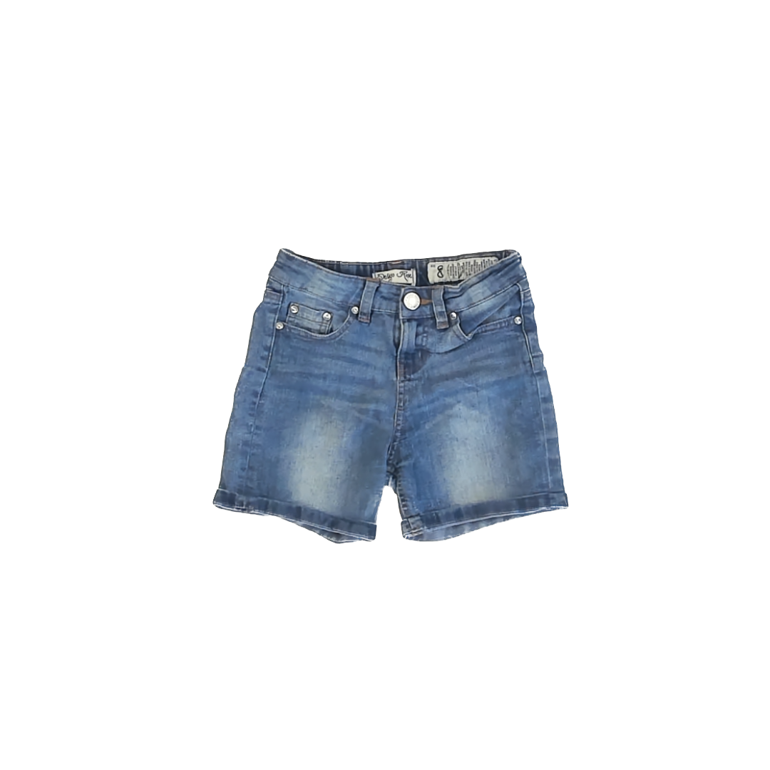 Indigo Rein Girls Blue Denim Jean Shorts Size: 8 Years Blue Denim