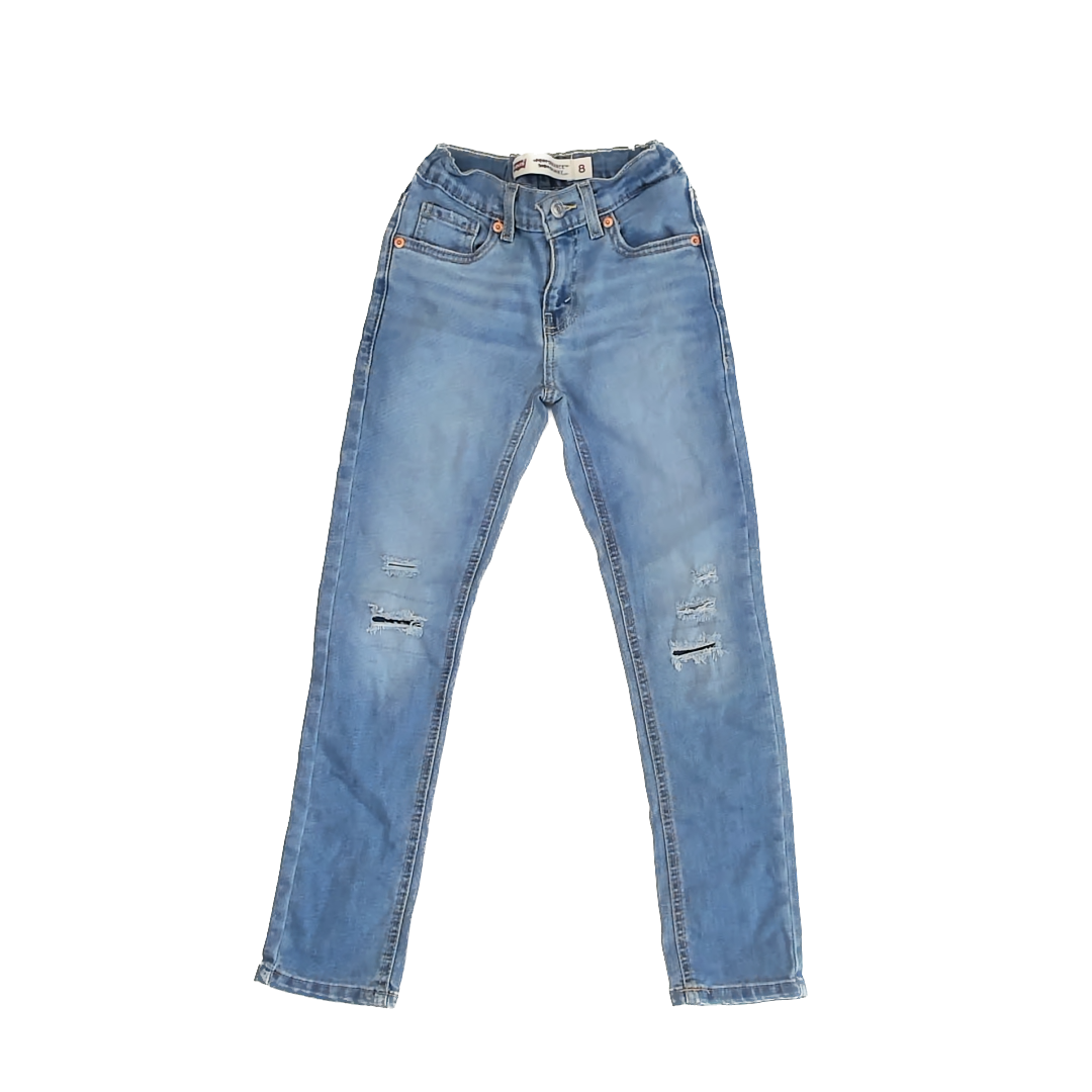 Levi's Girls Blue Denim Jeans Size: 8 Years Blue Denim