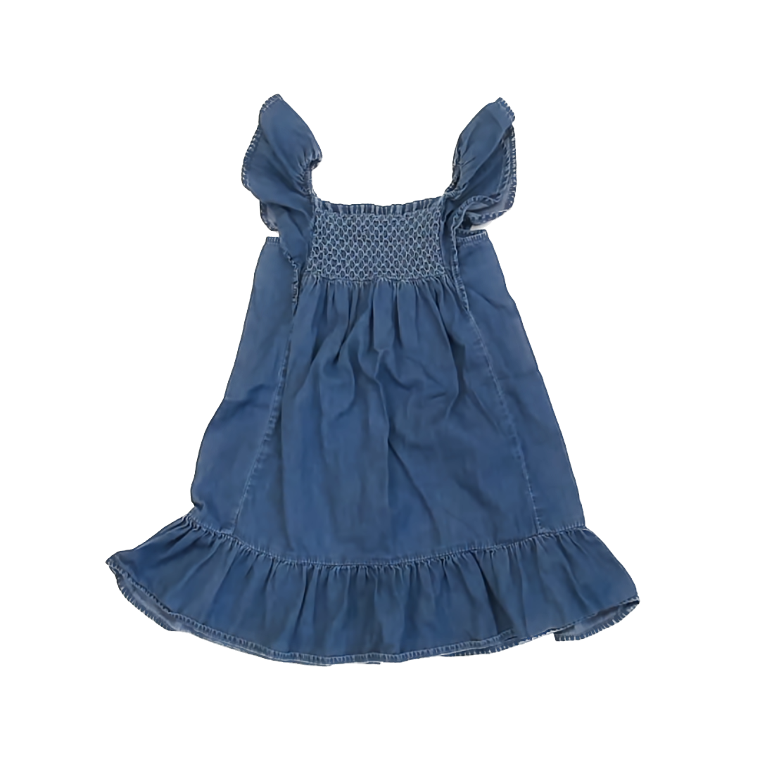 Unknown Girls Blue Denim Dress Size: 5T* Blue Denim