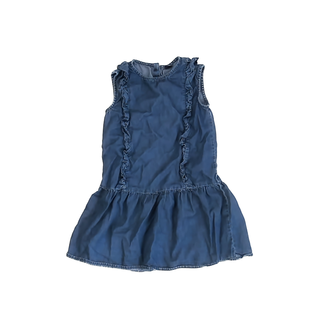 Gap Girls Blue Denim Dress Size: 5T Blue Denim