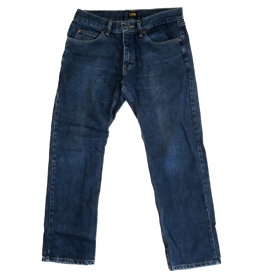 Lee Boys Blue Denim Jeans Size: 32x29 Blue Denim