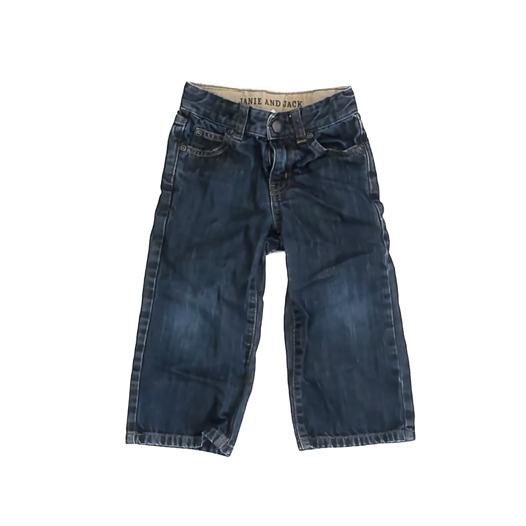 Janie and Jack Boys Blue Denim Jeans Size: 2T Blue Denim