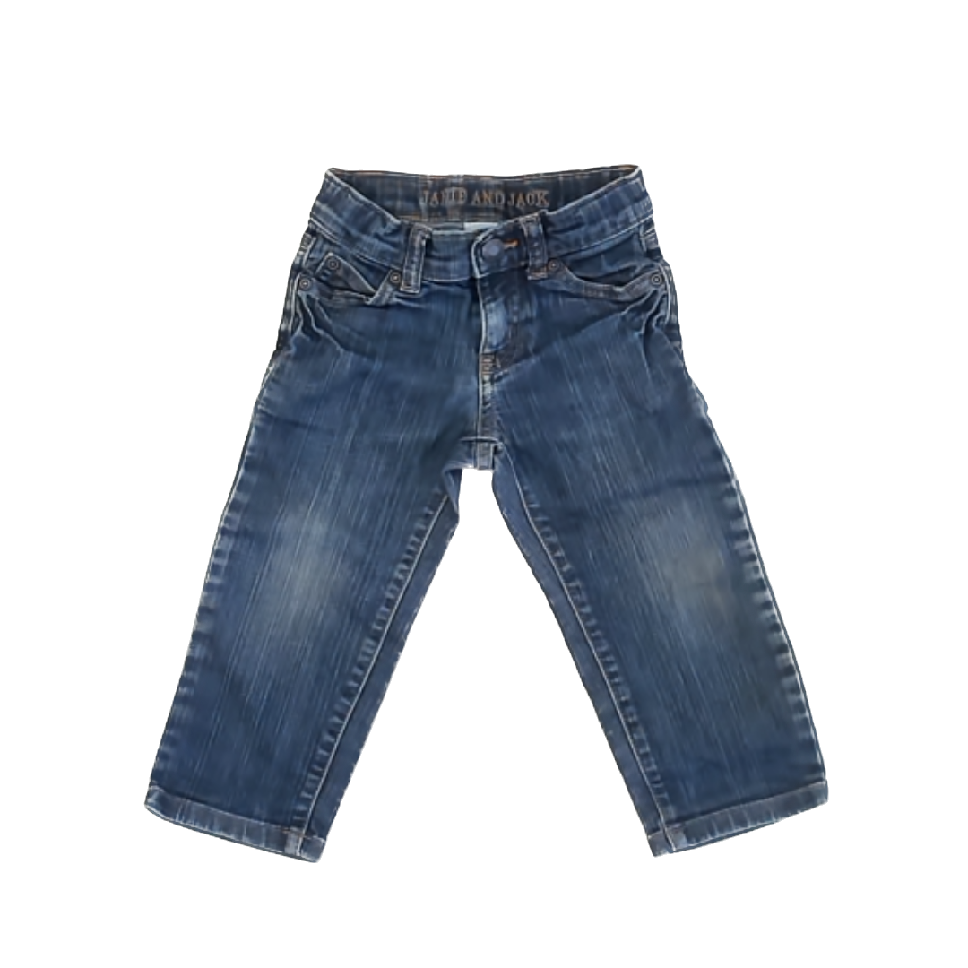 Janie and Jack Boys Blue Denim Jeans Size: 2T Blue Denim