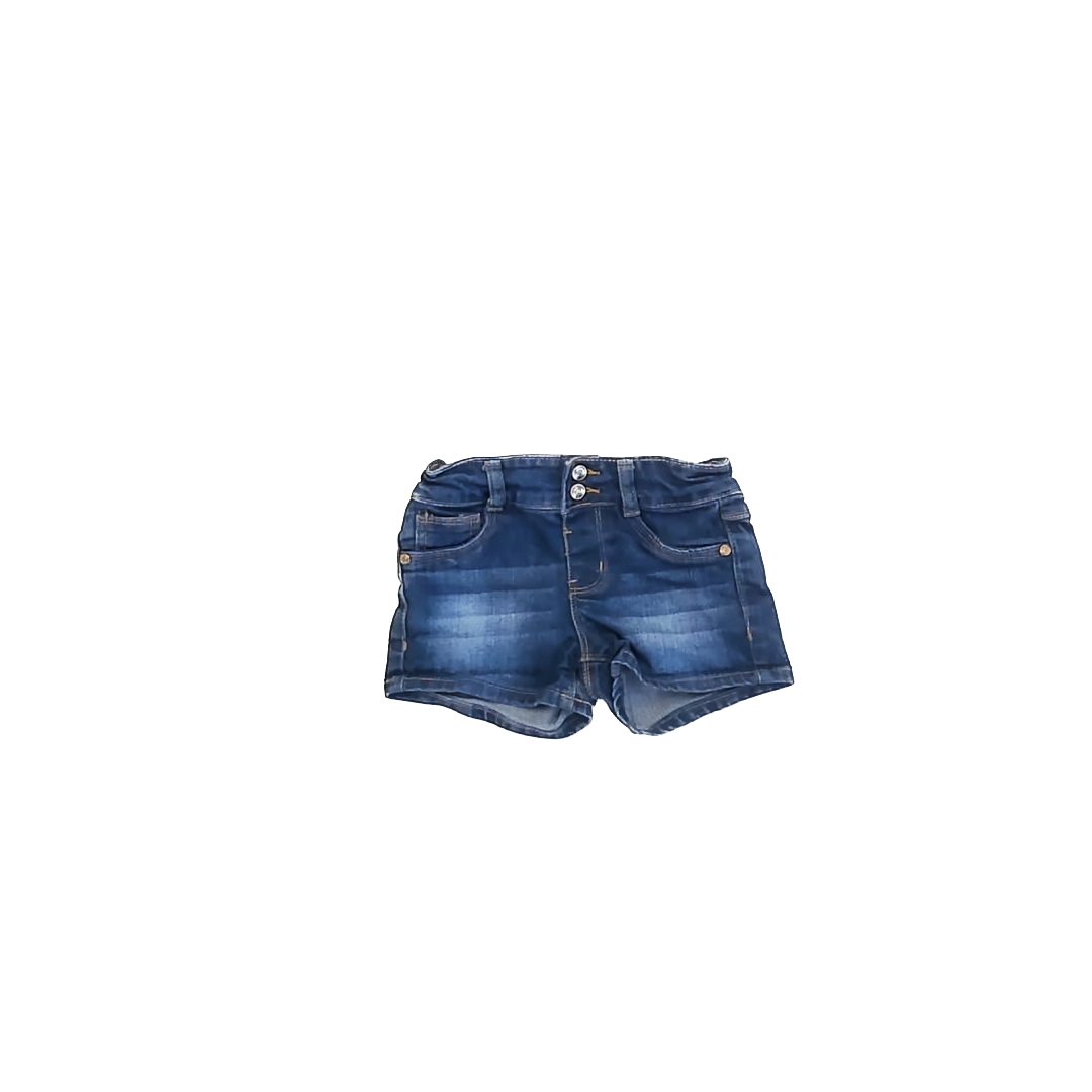 Wallflower Girl Girls Blue Denim Jean Shorts Size: 5T Blue Denim