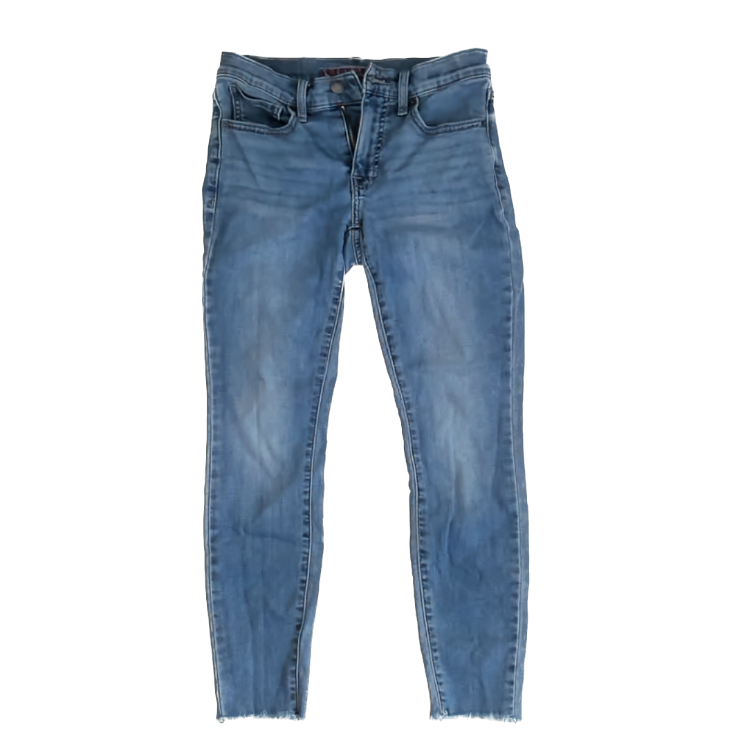 Lucky Brand Girls Blue Denim Jeans Size: 4 / 27 Blue Denim