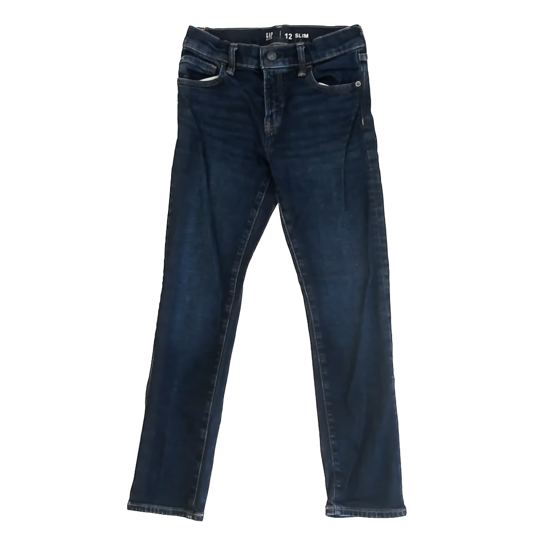 Gap Boys Blue Denim Jeans Size: 12 Slim Years Blue Denim