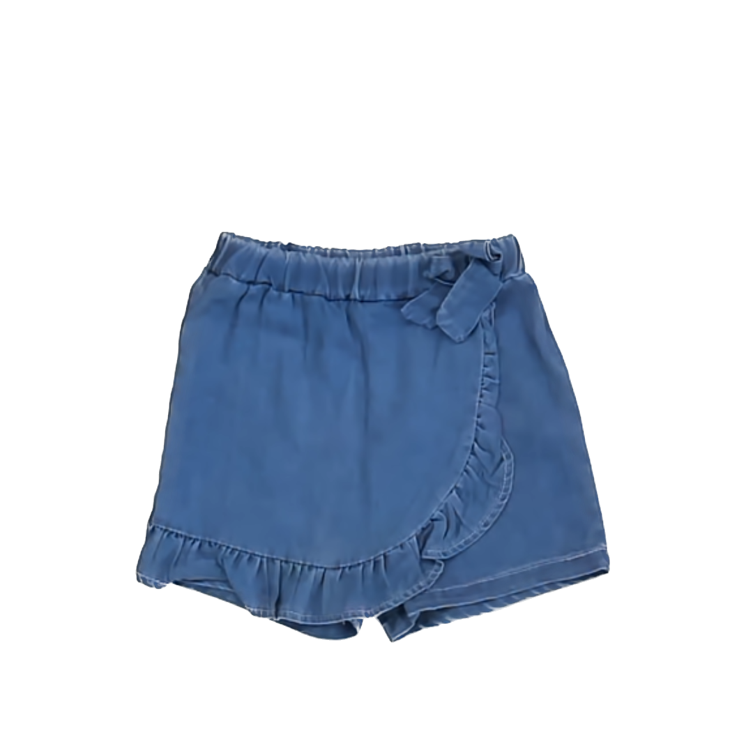 Unknown Girls Blue Denim Skirt Size: 2-3T Blue Denim