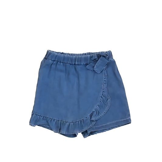 Unknown Girls Blue Denim Skirt Size: 2-3T Blue Denim