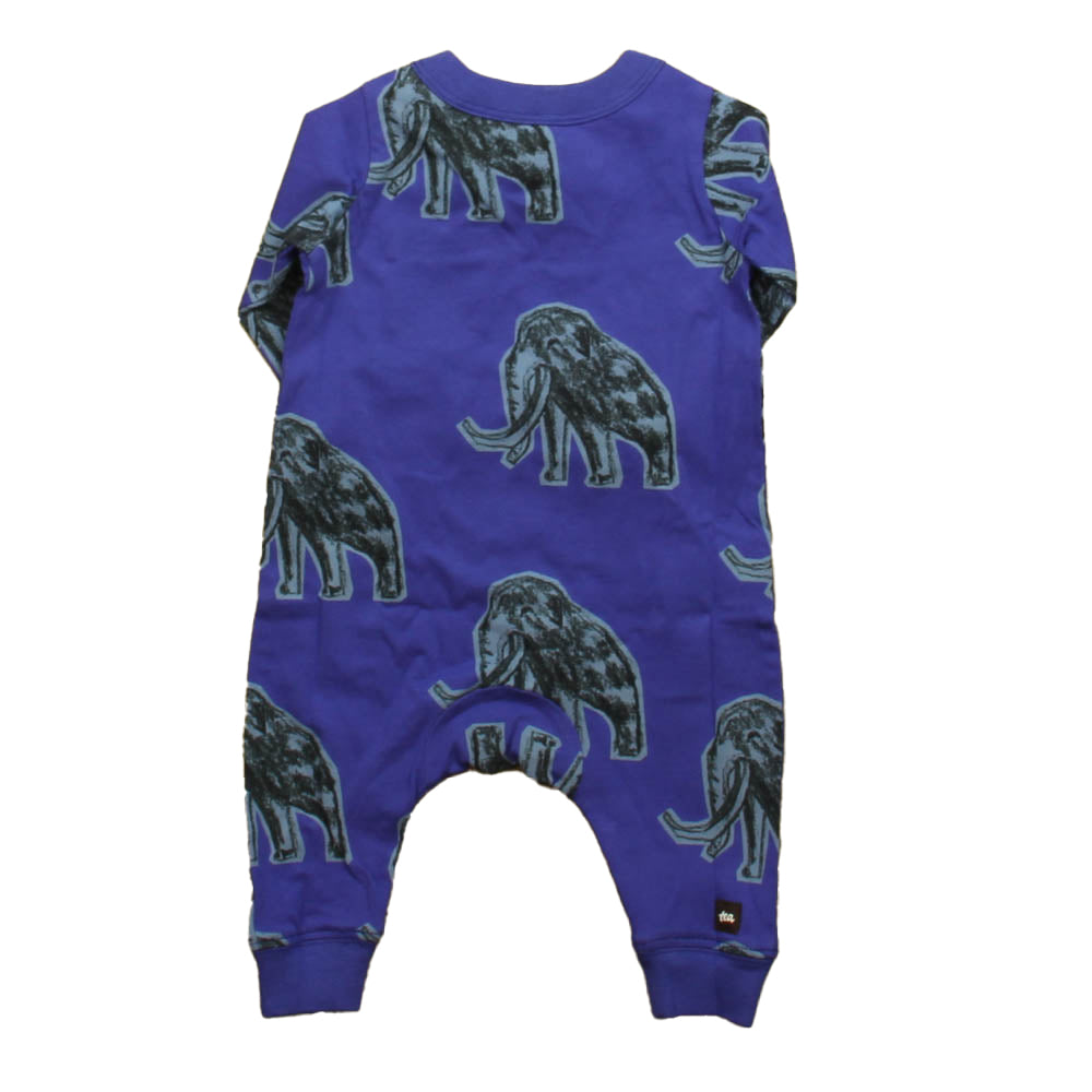 Tea Boys Blue Dino Romper Size: 0-3 Months