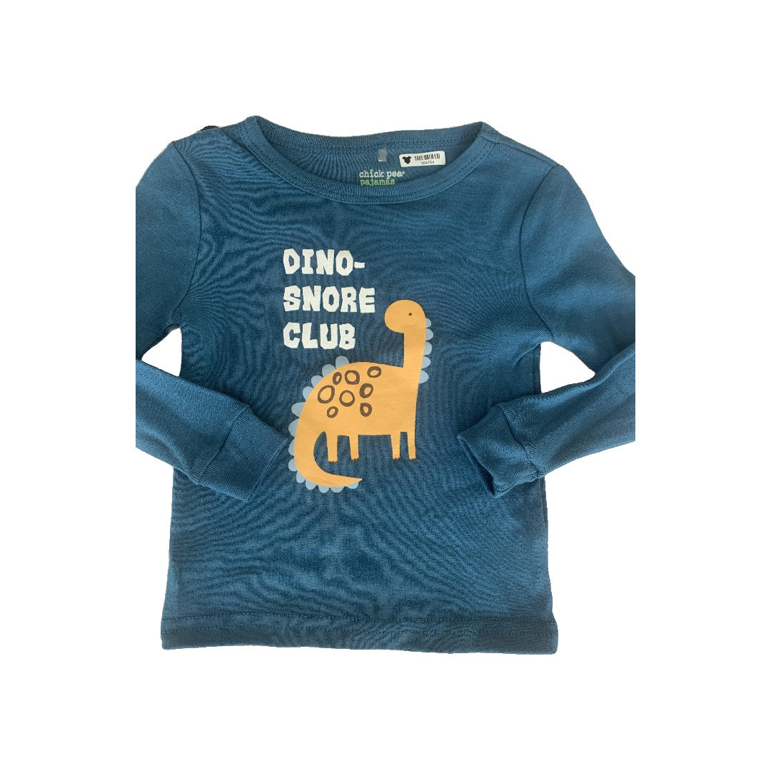 Chick Pea Boys Blue | Dinosaur Pajamas Size: 18 months Blue | Dinosaur