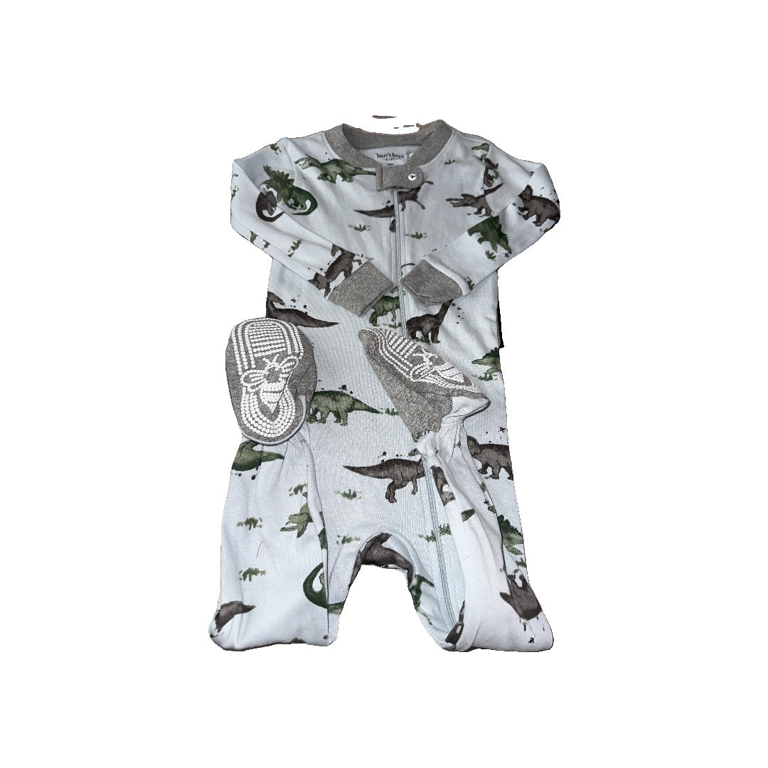 Burt's Bees Boys Blue | Dinosaur Pajamas Size: 24 months Blue | Dinosaur