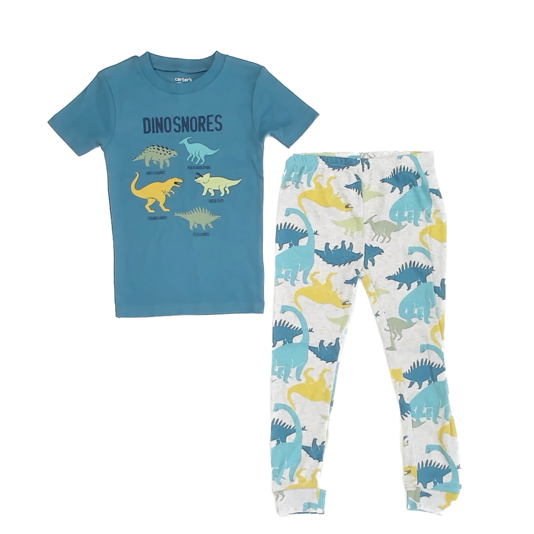 Carter's Boys Blue | Dinosaurs 2-piece Pajamas Size: 4T Blue | Dinosaurs