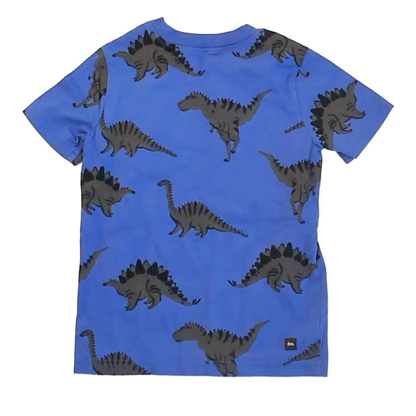 Tea Collection Boys Blue Dinosaurs T-Shirt Size: 6 Years Blue Dinosaurs