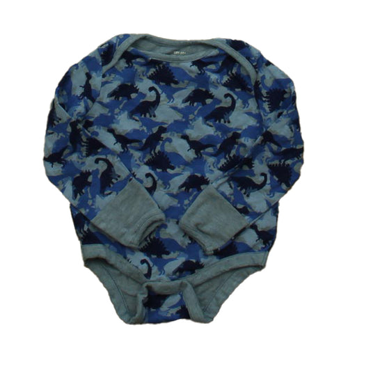 Coolibar Boys Blue Dinosaurs Onesie Size: 3-6 Months