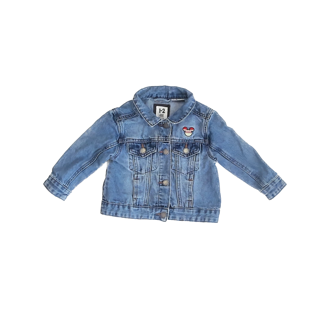 Cotton On Girls Blue Disney Jacket Size: 1-2 Years Blue Disney